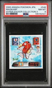 PSA 8 Magikarp 2000 Amada Pokemon Hyper Sticker #546 POP 1 Japanese Series 3 - Picture 1 of 2