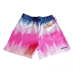 Justice Girls Tie Dye Midi Shorts-7/8 - Picture 1 of 3
