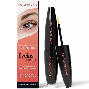 Eyelash and Brow Growth Serum Results in 3-4 Weeks for Longer, Thicker, Fuller - Picture 1 of 6