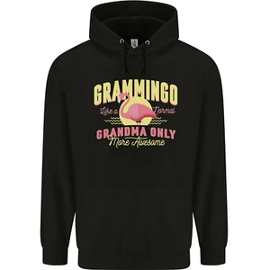 Gramingo Funny Grandma Flamingo Childrens Kids Hoodie - Picture 1 of 3