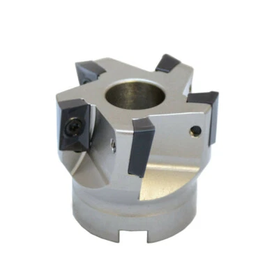 90 Degree Indexable Face Mill Cutter 2"x3/4" 5 Flute CNC Insert Lathe Tool Bit  - Image 1 of 4