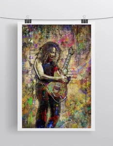 Kirk Hammett Of METALLICA Poster, Metallica Print 24x36inch Free Shipping - Picture 1 of 5