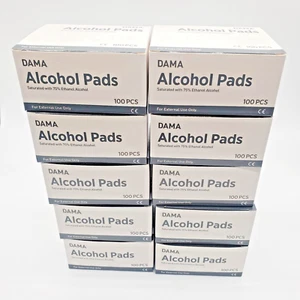 Disposable Alcohol Prep Pads Saturated w/ 75% Ethanol Alcohol | Pack of 1000 pcs - Picture 1 of 4