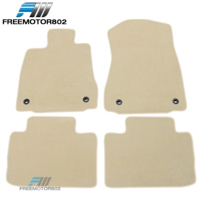 适用于 14-25 雷克萨斯 IS250 IS300 尼龙脚垫衬里米色前后地毯 4 件 — 第 1/4 张图片