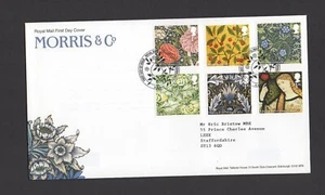 RAR!  2011 WILLIAM MORRIS FDC adressiert an ERIC BRISTOW MBE DARTS - PERFEKT - Bild 1 von 1