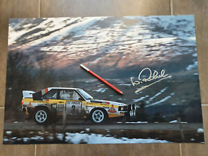 Audi Sport Quattro Rallye Monte Carlo 1985 #3 W.Röhrl Orginal Signiert