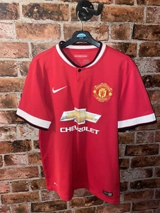 Manchester United Shirt Medium Red Home Kit 2014 2015 Nike - Picture 1 of 3
