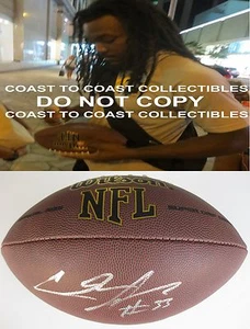 CHRIS IVORY,JAGUARS,JETS,SAINTS,FIRMATO,AUTOGRAFATO,NFL FOOTBALL,COA,CON PROOF - Foto 1 di 2
