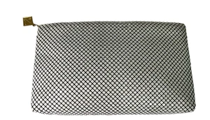 Sac à main pochette maille blanche Whiting & Davis International fermeture éclair vintage - Photo 1/5