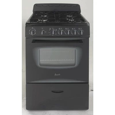 Estufa de gas independiente Avanti GR2415CB de 24 pulgadas con 4 quemadores sellados Foto 1 de 2