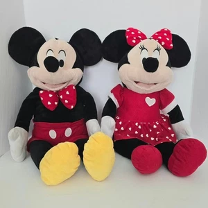 Juguete de peluche grande DanDee vintage años 90 Disney Mickey & Minnie Mouse - Imagen 1 de 10