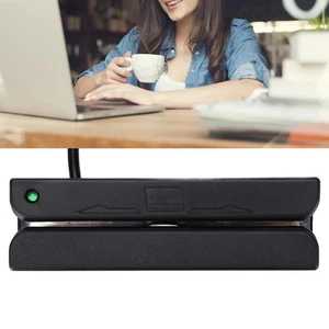 Credit Card Reader USB Plug And Play Support Bidirectional Read Wide Applica NEW - Afbeelding 1 van 12