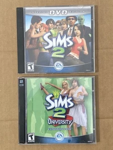 The Sims 2 Game PC Special DVD Edition & University Expansion With Key 2004 - Picture 1 of 3