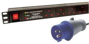 LMS DATA - 6-Weg Horizontale PDU 16A Ingang - Photo 1/1