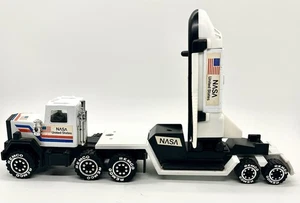 Vintage 1986 Remco NASA Semi Truck Trailer Toy Space Shuttle Transport Rare - Picture 1 of 13