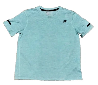 Russell Athletic Dri Power 360 Youth T-shirt Boy's Size L 10-12 Teal Green - Image 1 of 4