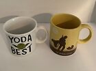 Yoda Best Large Coffee Mug  And Mandolorian Coffe Mug Star Wars