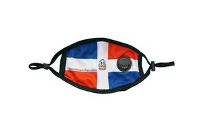 Dominican Republic Face Mask with Pocket / Dominican Republic Face Mask Flag - Picture 1 of 4