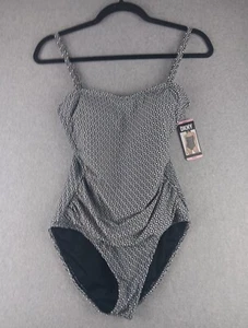 New DKNY Women 1 pc Tummy Control Swimsuit Small 4-way stretch SPF protect $118 - Picture 1 of 7