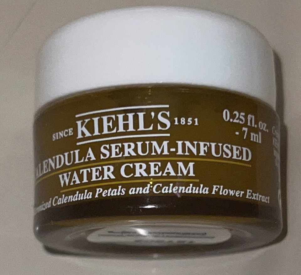 2x Kiehl's Calendula Serum Infused Water Cream Small Samples 0.25 Oz Each