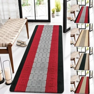 Non Slip Door Mat Long Hallway Runner Rug Washable Rugs Kitchen Floor Mats - Picture 1 of 41