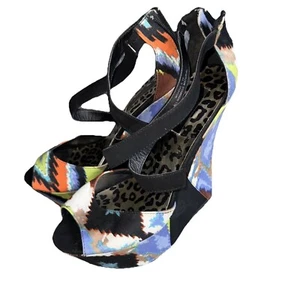 Casa delle Bambole Donna Maya Multicolore Zeppe Platform Taglia 8,5 - Foto 1 di 13