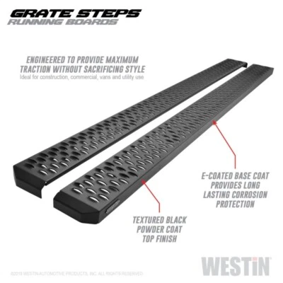 estriberas Westin negras con escalones de rejilla para Ford F-150 2004-2008 27-74755 Foto 1 de 2