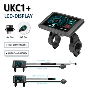 E-Bike 24V/36V/48V-72V UKC1+ LCD Display Power Speed Meter w/Charging Function - Picture 1 of 20