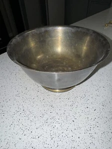 Vintage Oneida Reproduction Of Paul Revere Silver Plated Bowl 2x3inch - Picture 1 of 24