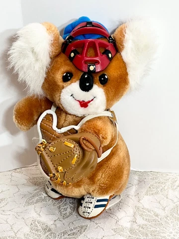 Vintage 1985 Koala-T Los Angeles Dodgers Plush Baseball Koala Stuffed Catcher Cover