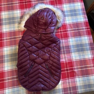 Pajar Pup Quilted Jacket Dog Coat Duke Maroon Size Large Puffer NWOT - Picture 1 of 16