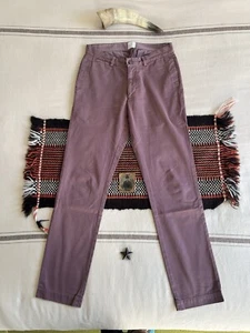 Sunspel Chino Trousers 32 33 Plum Purple Mulberry Cotton Tag 32 34 Made Portugal - Picture 1 of 13