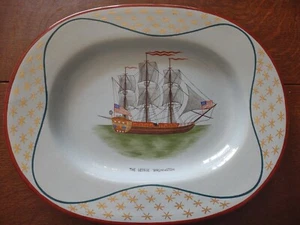 RARE Mottahedeh Limited Edition Platter --- George Washington Frigate --- #59 - Picture 1 of 5