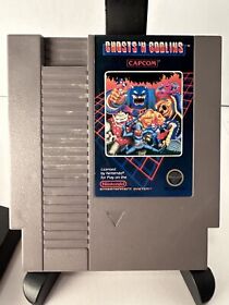 Ghosts 'n Goblins (Nintendo Entertainment System, 1986) NES TESTED & WORKS