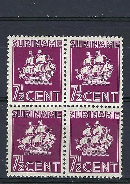 Surinam 1936 Sc# 151 Van Walbeeck Ship colonia holandesa bloque 4 MNH Foto 1 de 1
