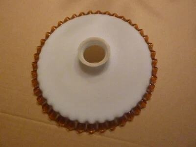 ANCIEN ABAT JOUR EN VERRE DE CLICHY  EN TRES BON ETAT PAS DE FELE NI ECLAT NI EB - Photo 1/4