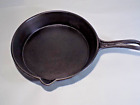 Nice Gated No.7 1800's Skillet-Curved Handle-100% Flat-Restored-Single Spout