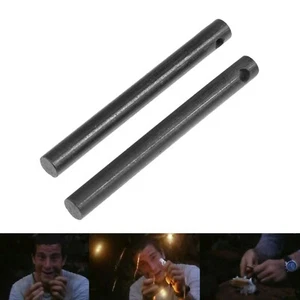 8mm Drilled Ferrocerium Ferro Rod Flint Fire Start Kits w Hole EDC Survival Tool - Picture 1 of 8