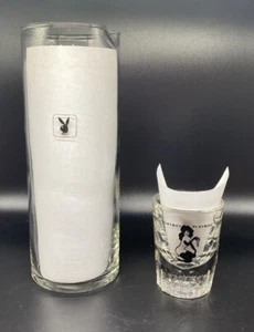 Jarra de Martini de cóctel Playboy Club de colección y vaso de chupito Playboy Bunny - Imagen 1 de 1