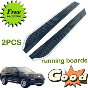 2PCS Running Boards Side Step Nerf Bars Fits for Ford Explorer 2020-2023 2024 - Picture 1 of 9