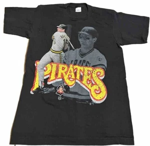 Vintage 1990 Salem Sportswear Andy Van Slyke Pirates Single-Stitch T-Shirt Gr. M - Bild 1 von 5