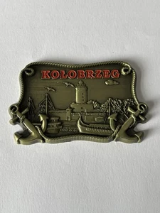 Kolobrzrg Polen Metall Kühlschrankmagnet Reise Tourismus Geschenk Anker Turm - Bild 1 von 4