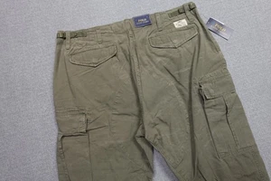 Pantalones Polo Ralph Lauren Cargo Excedente Para Hombres 36x32 Verde Oficial Utilitario Chino Nuevos con Etiquetas - Imagen 1 de 14