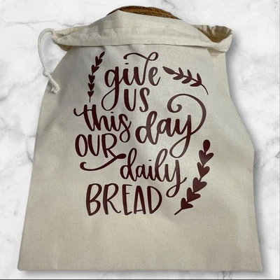 Фермерский домик деревенский ручной работы хлопок льняной мешок для хлеба, сумка для хранения хлеба закваски - Изображение 1 из 4