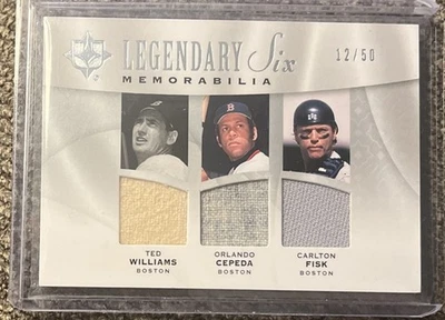 Ted Williams Reggie Jackson SSP Legendary Six Game Used Patches /50 Pinstripes🔥 - Image 1 of 2