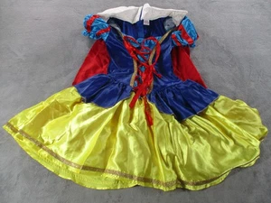 Disney Princesa Blancanieves Vestido Niñas Mediano Azul Amarillo Rojo Disfraz Cuento de Hadas - Imagen 1 de 8