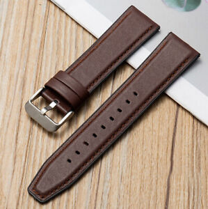 10 12 14 16 18 20 22mm Leather+Silicone Watch Band Strap Smart Wrist Bracelet