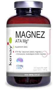 MAGNEZ ATA Mg®  (Taurynian Acetylu Magnezu) 300 kapsułek