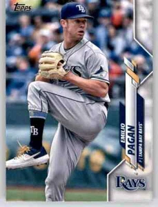 2020 Topps Series 1 Emilio Pagan Base Card MLB PWE Set Break Rays #22 - Picture 1 of 2