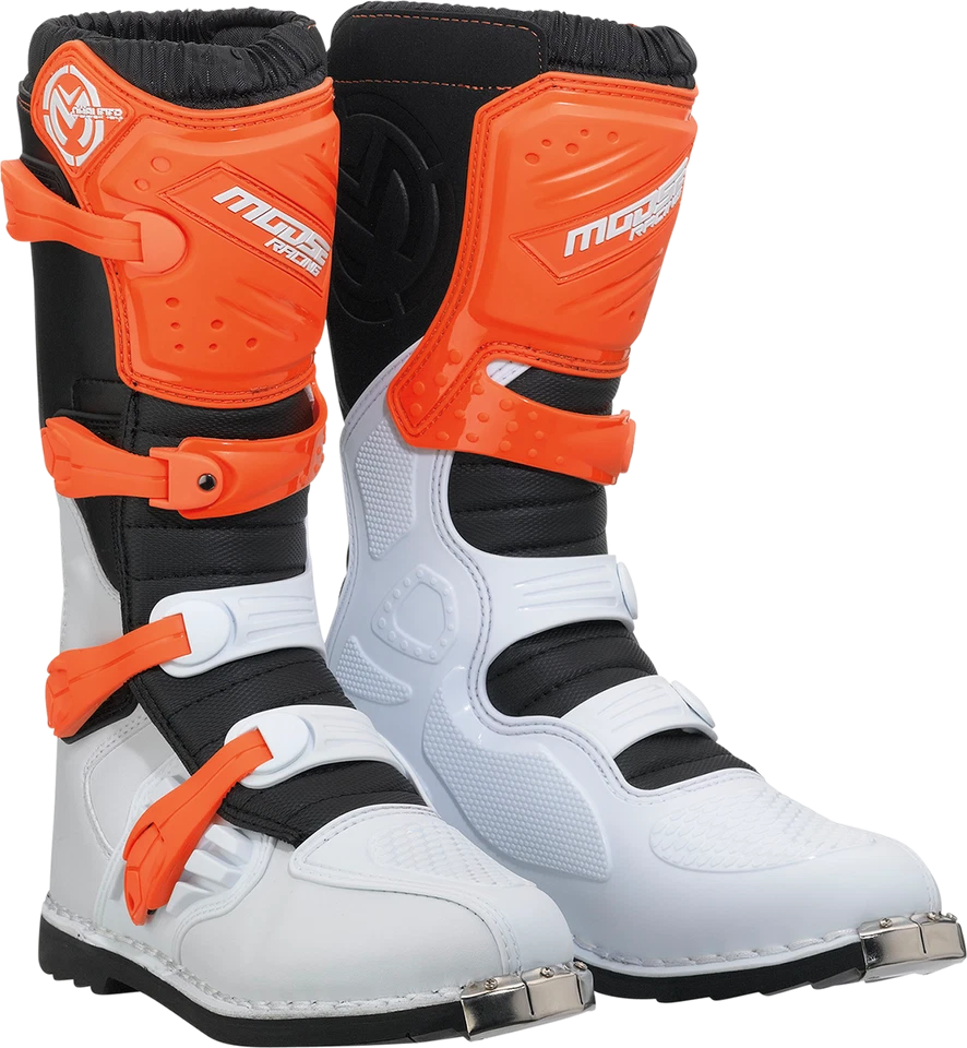 Moose Racing Qualifier Boots Orange 8 3410-2618 - Image 1 of 1